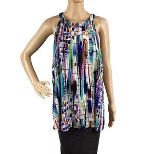 Spense Tank Top Size L Multicolor Print